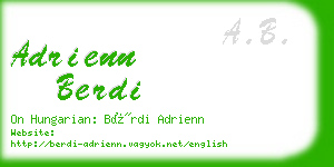 adrienn berdi business card